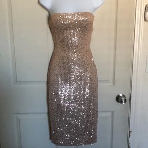 Sexy strapless dress